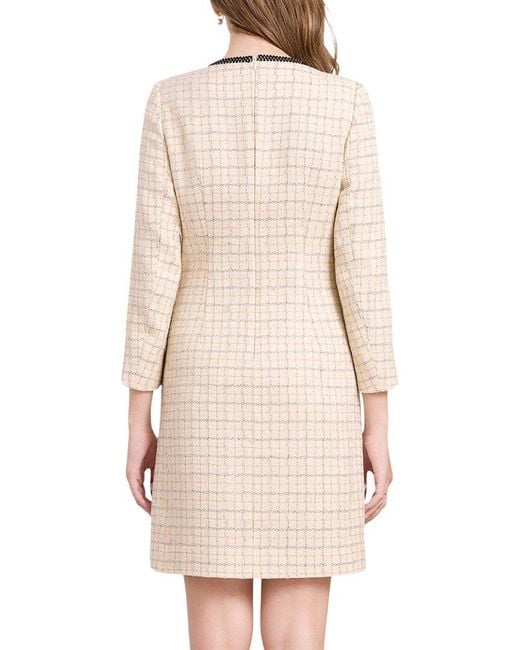 LEBRIN ATELIER Natural Wool-Blend Mini Dress