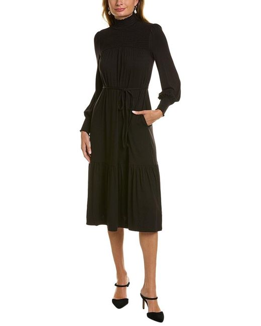 Boden Black High-neck Jersey Maxi Dress