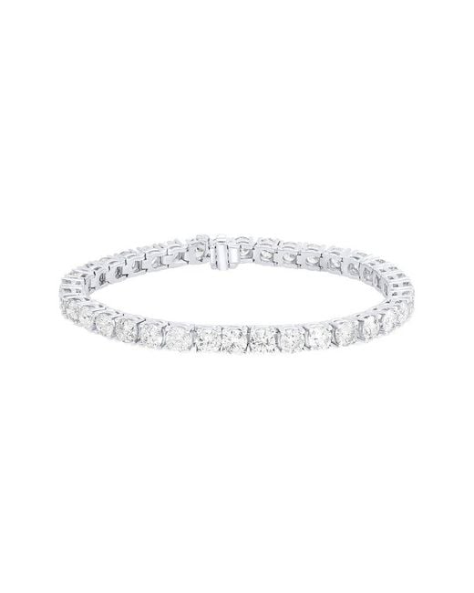 Diana M White 14K 9.75 Ct. Tw. Diamond Tennis Bracelet