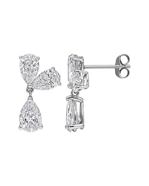 Created Forever White 14K 0.75 Ct. Tw. Lab-Grown Diamond Drop Earrings