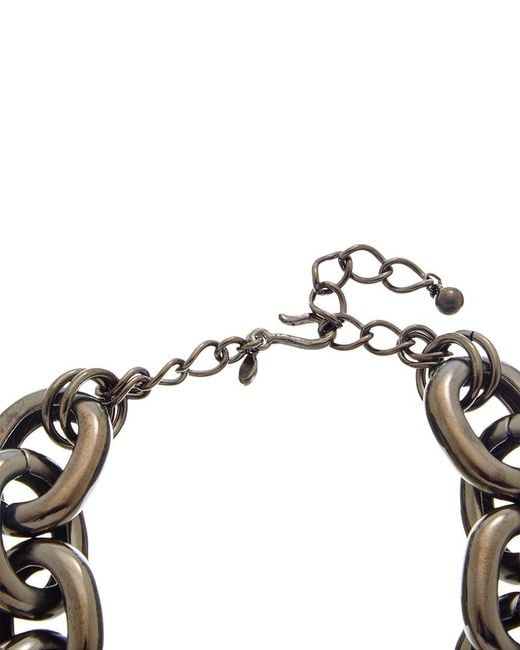 Kenneth Jay Lane Metallic Link Necklace