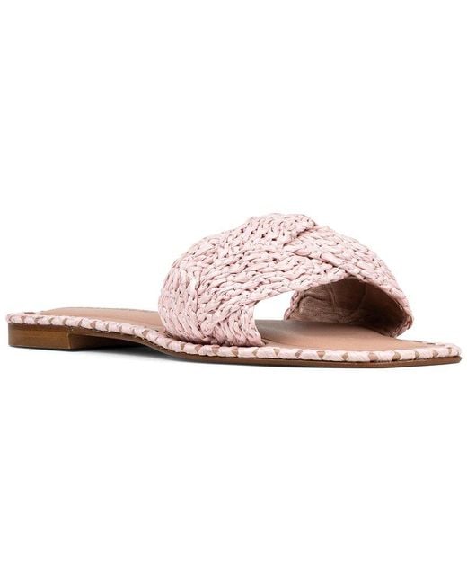 Donald J Pliner Pink Ema Leather Sandal
