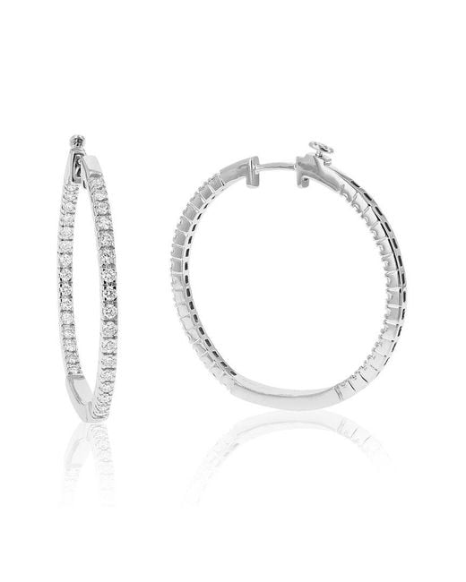 Amairah White 1.00 Ct. Tw. Lab-Grown Diamond Hoops