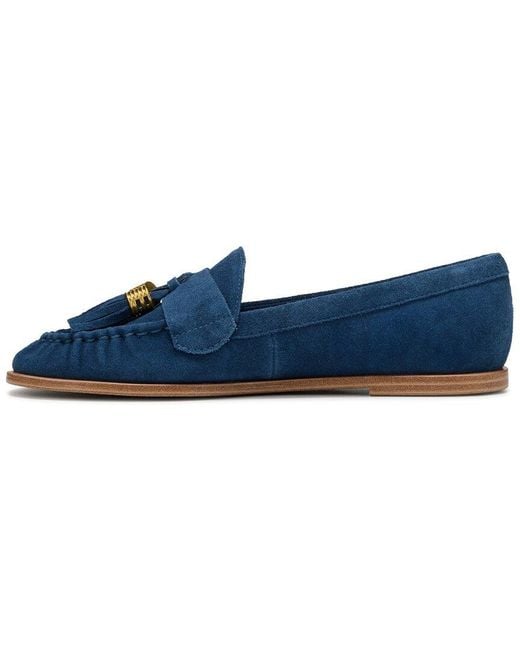 Franco Sarto Blue Dnu L-Carita Leather Loafer