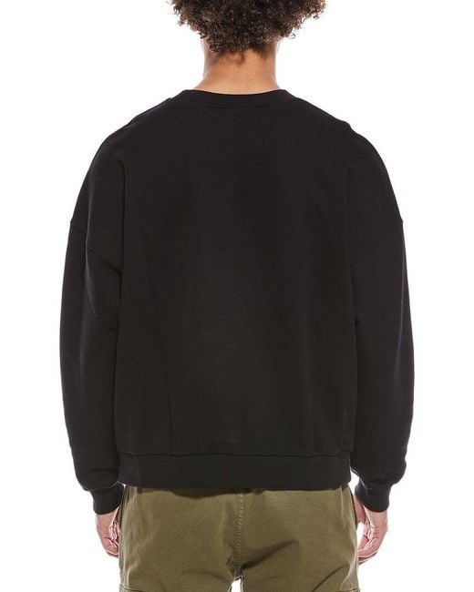 Palm Angels Black Crewneck Sweatshirt for men