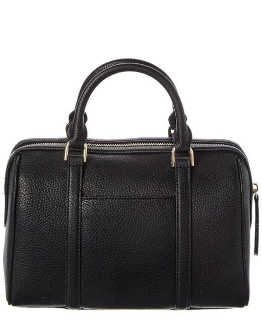 Furla Black Mialissa Leather Boston Bag