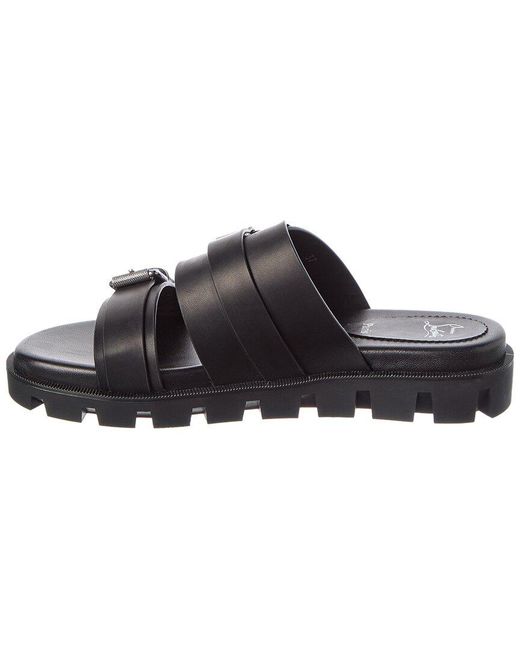 Christian Louboutin Black Leather Sandal