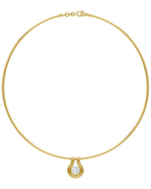 Lab Grown Diamonds Metallic 18K Over 1.00 Ct. Tw. Lab-Grown Diamond Necklace