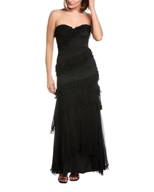 AMUR Black Harrison Gown