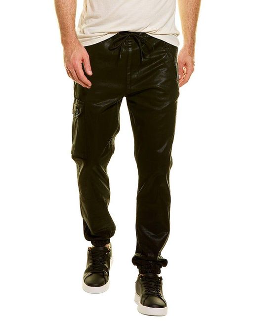 Joe's Jeans Cotton Coated Sateen Drop Yoke Cargo Jogger Stretch Limo