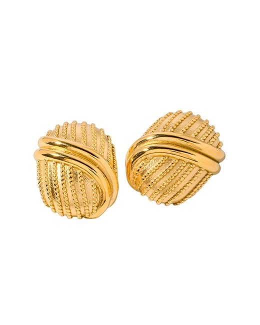 Eye Candy LA Metallic Titanium Jenna Statement Studs