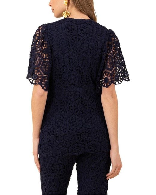 Hale Bob Blue Oakleigh Top