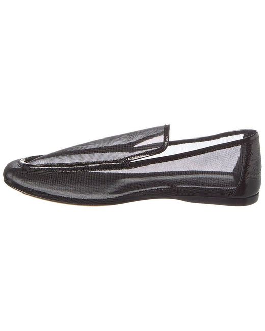 Khaite Gray Mesh & Leather Loafer