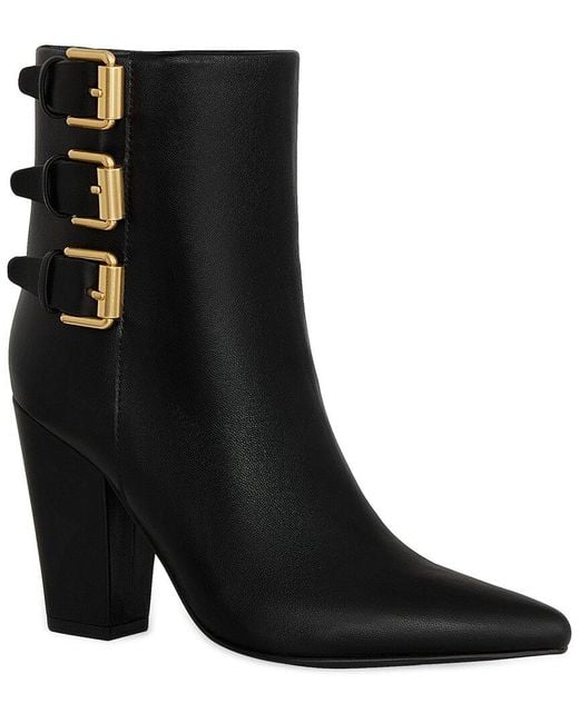 Rebecca Minkoff Black Bucklebty Leather Bootie