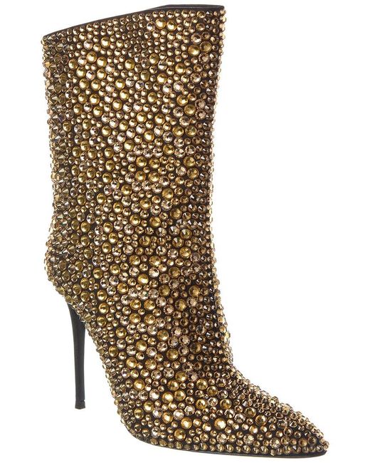 Giuseppe Zanotti Metallic Merissa Sparkle 105 Bootie