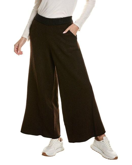 WeWoreWhat White Piped Wide Leg Pull-on Pant