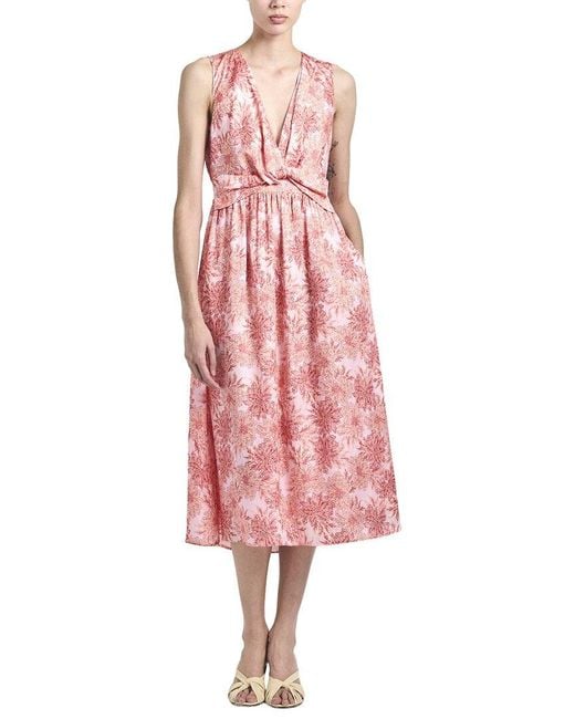 10 Crosby Derek Lam Pink Tamara Sleeveless Midi Dress