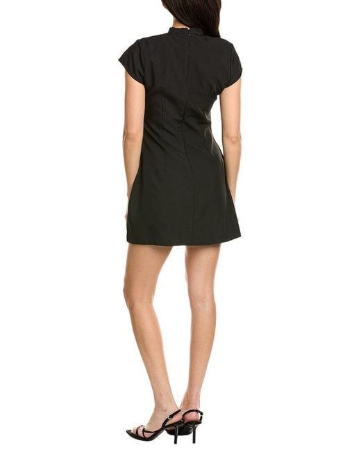 Avantlook Black Solid Mini Dress