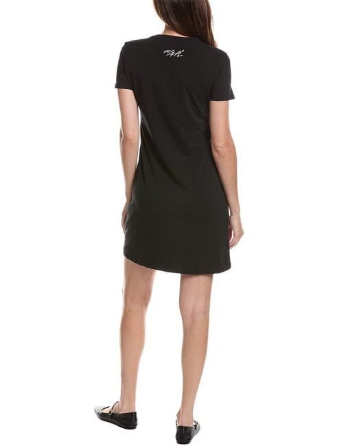 Karl Lagerfeld Black Choupette & Karl T-Shirt Dress