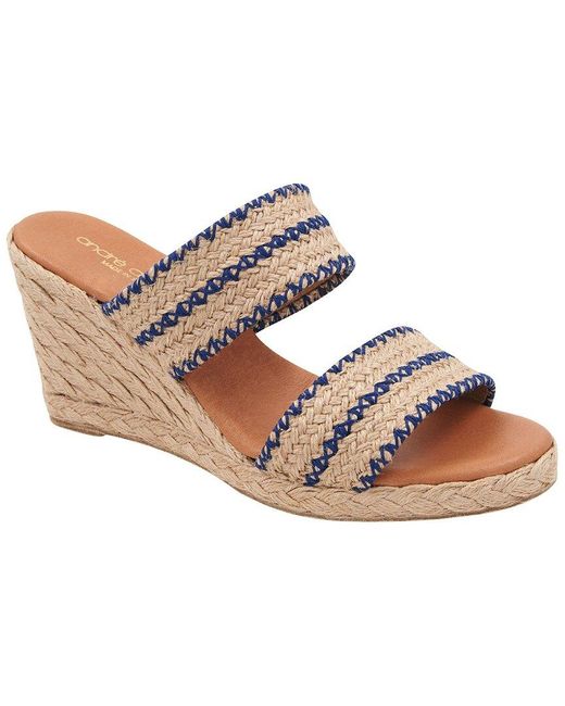 Andre Assous Multicolor Nolita Raffia Espadrille