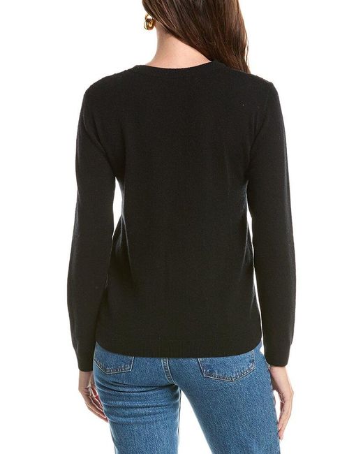 Johnny Was Black The Lace Wool & Cashmere-Blend Sweater