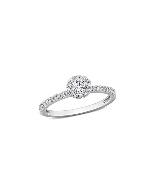 Rina Limor White 14K 0.50 Ct. Tw. Diamond Halo Ring