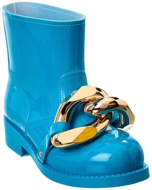 J.W. Anderson Blue Chain Rubber Boot