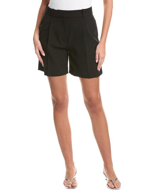 Rag & Bone Black Irina Wool-Blend Short
