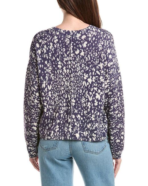 Saltwater Luxe Blue Printed Sweater