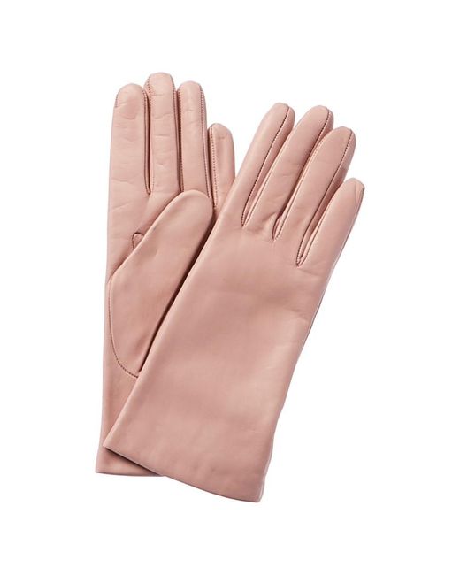 Portolano Pink Cashmere-lined Leather Gloves