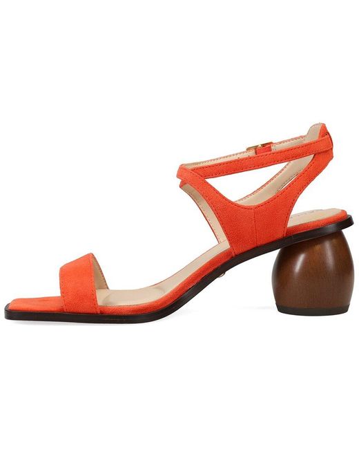 Pelle Moda Red Laika Suede Sandal