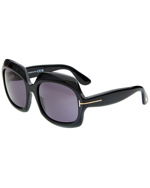 Tom Ford Black Ren 60Mm Sunglasses
