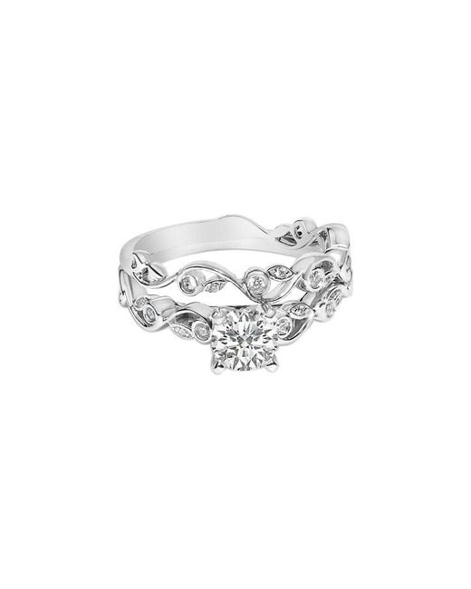 Haus of Brilliance White 14K 1.00 Ct. Tw. Lab-Grown Diamond Engagement Set Ring