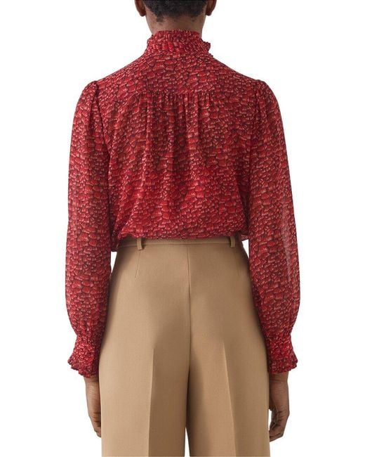 L.K.Bennett Red Suzette Blouse