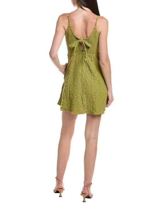 Saltwater Luxe Green Tank Mini Dress