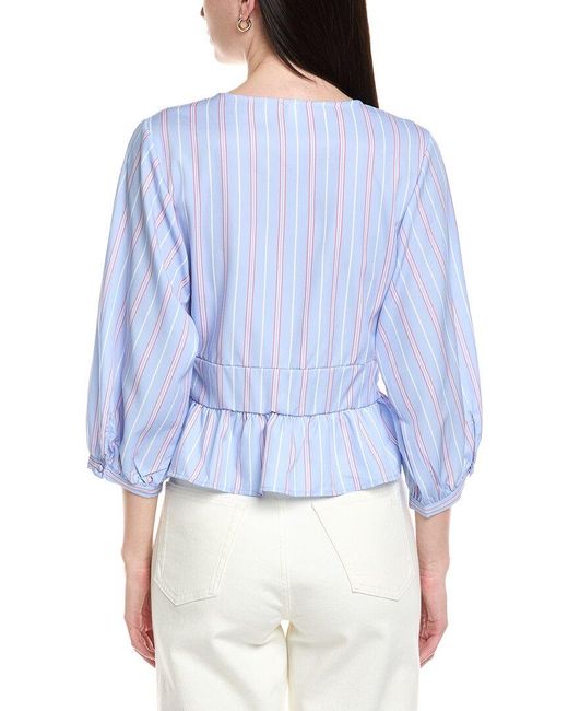 Avantlook Blue Long Sleeve Top