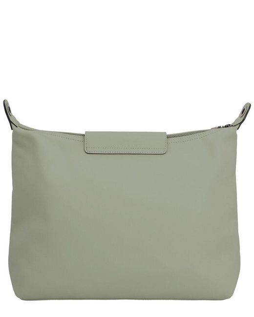 Longchamp Gray Le Pliage Xtra Medium Leather Hobo Bag