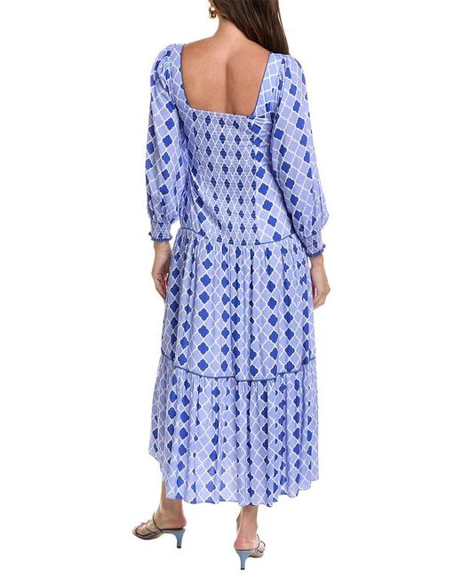 Garrie B Blue Midi Dress