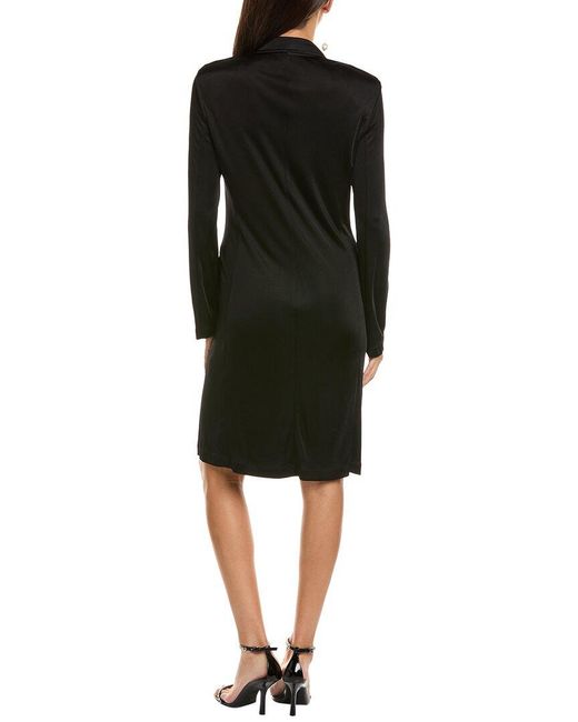 Helmut Lang Black Fluid Classic Coat