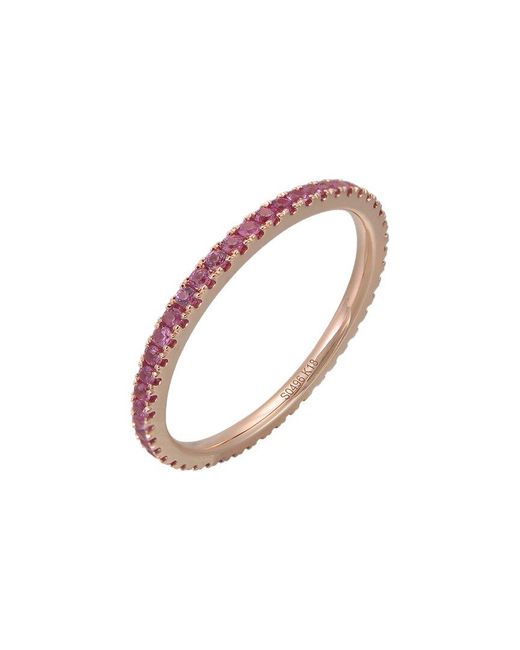 Sabrina Designs White 14k Rose Gold 0.47 Ct. Tw. Pink Sapphire Eternity Ring