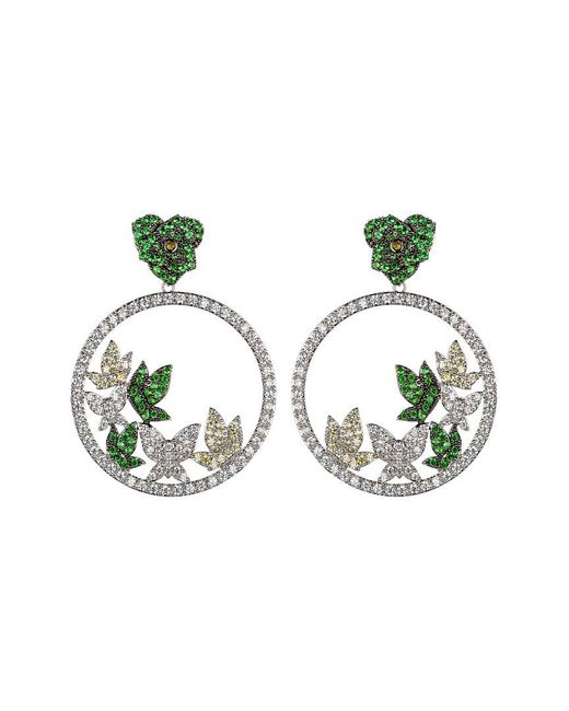 Eye Candy LA Luxe Collection Cz Butterfly Statement Earrings in