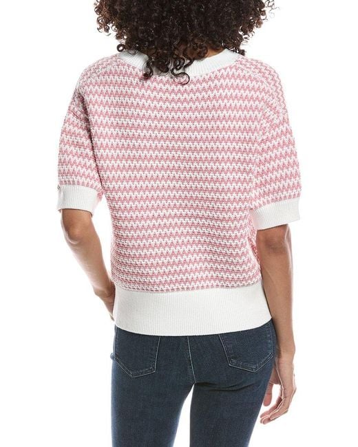 Bernardo Red Jacquard Popover
