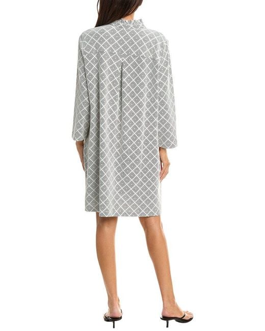 NIC+ZOE Gray Diamond Etching Clementine Dress