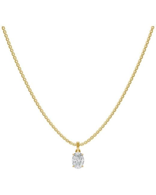 Lab Grown Diamonds Metallic 14K 1.00 Ct. Tw. Lab-Grown Diamond Necklace