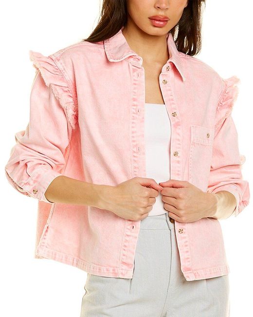 Something Navy Denim Magnolia Shirt 