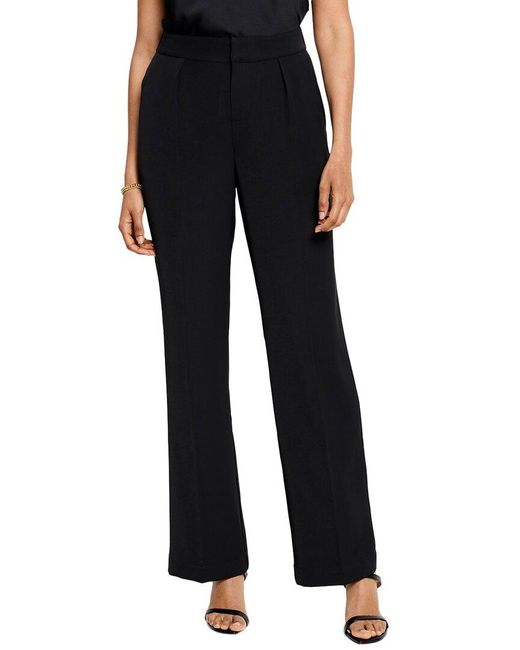 NIC+ZOE Black Eliot Wide Leg Social Trouser
