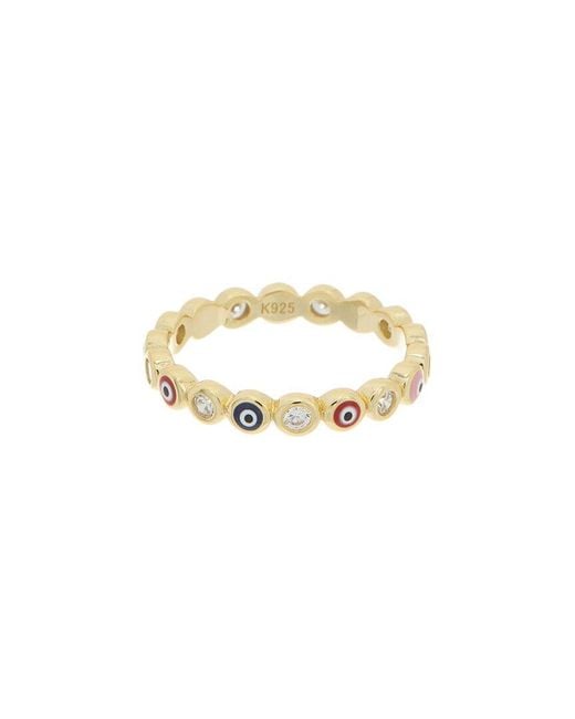 Meshmerise White 18K Over Cz Ring