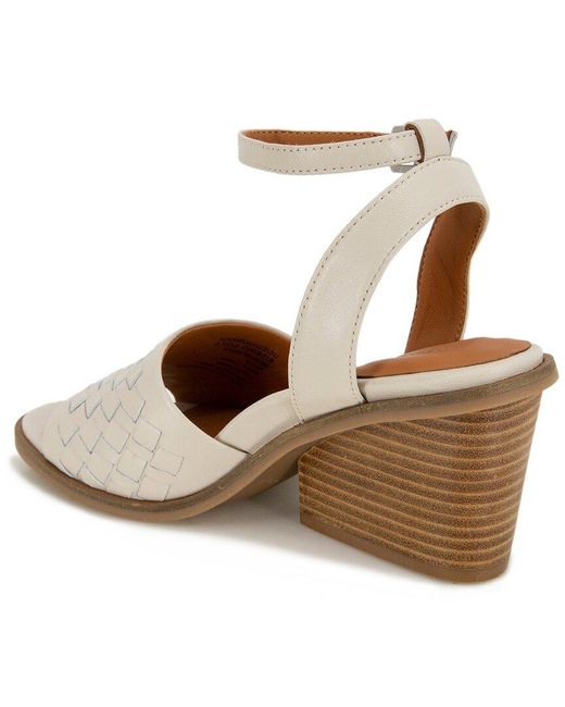 Gentle Souls Metallic By Kenneth Cole Nadia Leather Wedge