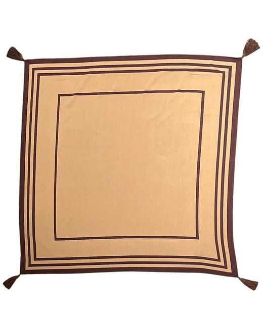 Nicole Miller Natural Tassel Corner Scarf