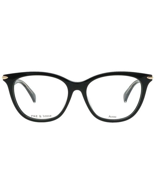 Rag & Bone Black Rnb3033 50Mm Optical Frames